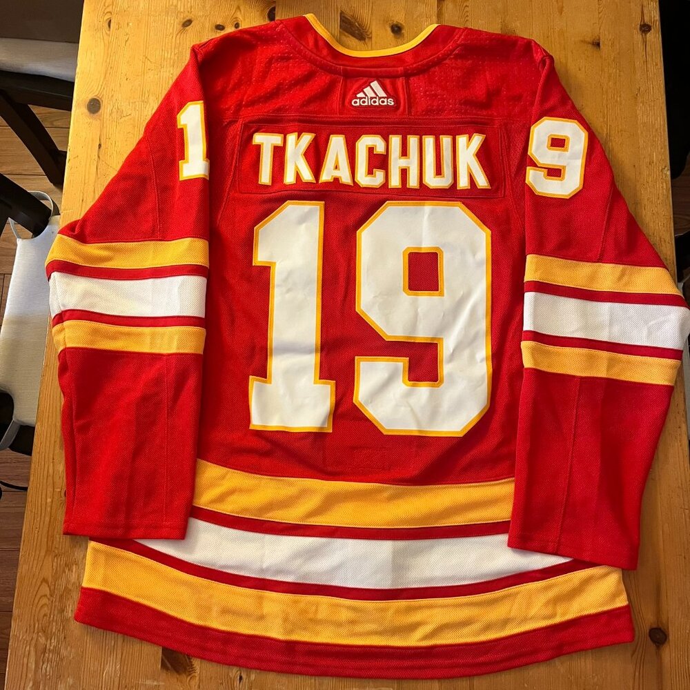 Matthew Tkachuk Calgary Flames Authentic Adidas Hockey Jersey